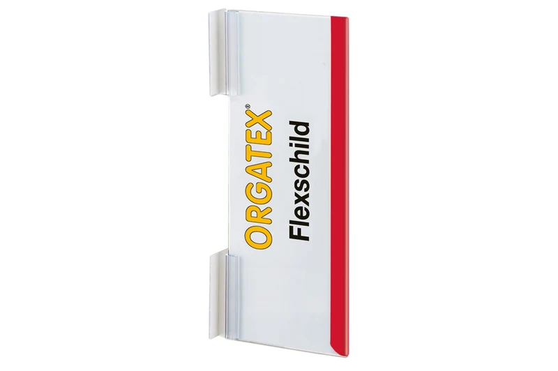 Flex-Schild Infoschild, Transparent/Rot, 10 St. / Pack.
