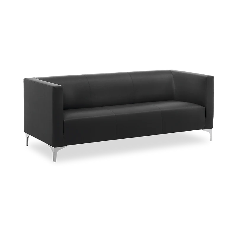 Couch – Argo Light 03 – Platz für 3 Person | Atom schwarz