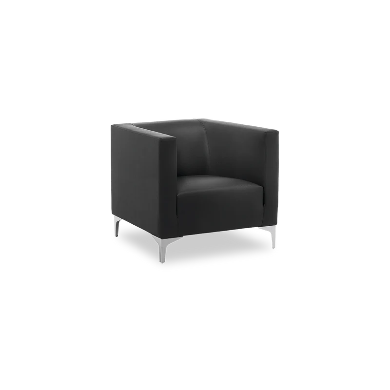 Couch – Argo Light 01 – Platz für 1 Person | Atom schwarz