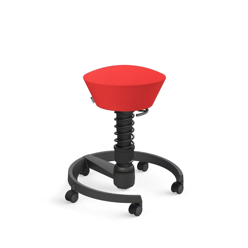 Aeris Swopper mit Rollen | Stoff Wolle Select Additional | Gestell Schwarz