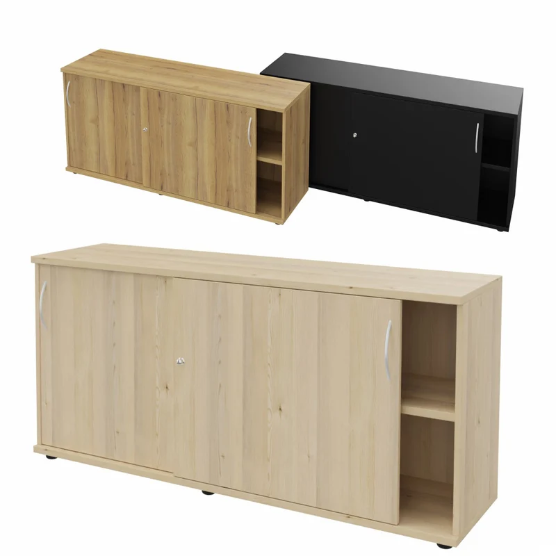 Schiebetürenschrank Style | Aktenschrank | Sidebord | Büroschrank 2OH x 1600 mm breit