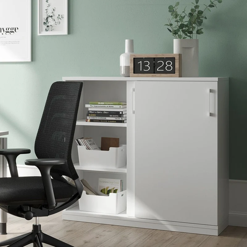 Schiebetürenschrank Style | Aktenschrank | Sidebord | Büroschrank 3OH x 1200 mm breit
