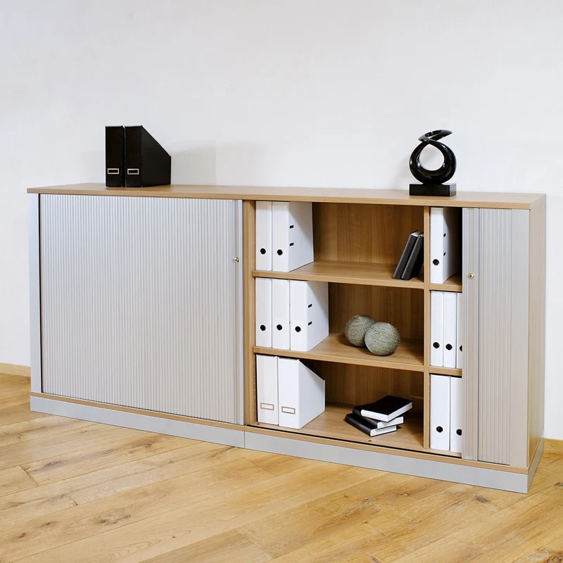 Rolladenschrank Style | Sidebord Büroschrank | 3OH x 1200 mm breit