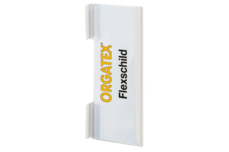 Flex-Schild Infoschild, selbstklebend, Transparent/Weiß, 10 St. / Pack.