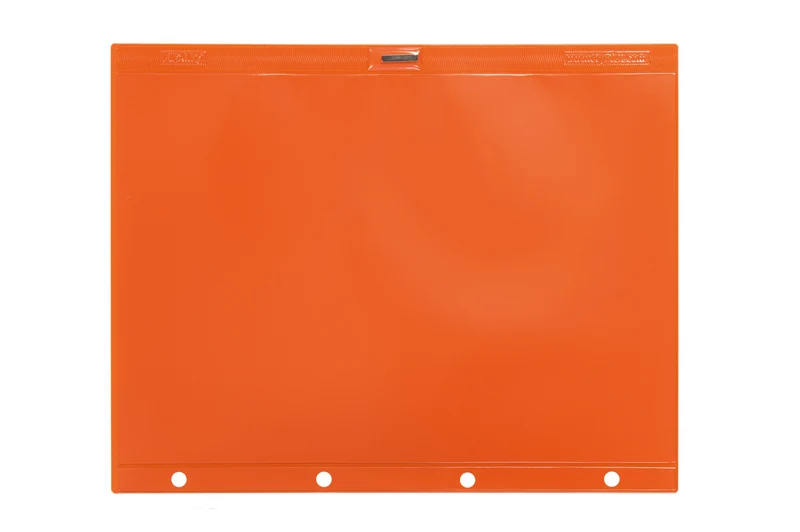 FLIP-MAG Dokumentenhülle mit Heftrand, magnetisch, Orange, 10 St. / Pack.