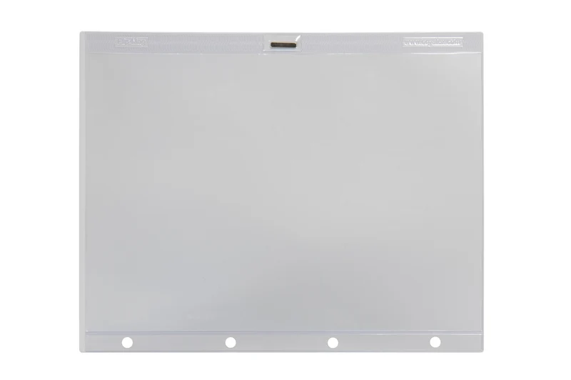 FLIP-MAG Dokumentenhülle mit Heftrand, magnetisch, Hellgrau, 10 St. / Pack.