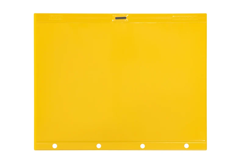 FLIP-MAG Dokumentenhülle mit Heftrand, magnetisch, Gelb, 10 St. / Pack.