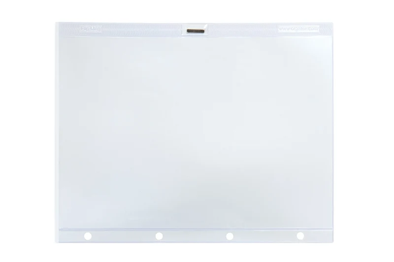 FLIP-MAG Dokumentenhülle mit Heftrand, magnetisch, Weiß, 10 St. / Pack.