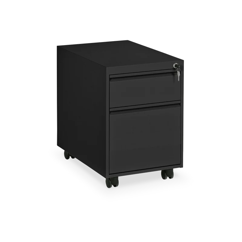 Rollcontainer aus Stahl – Tiefschwarz