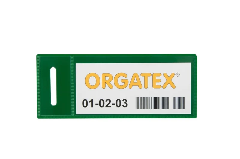Kartentasche Etikettenhülle / Kanban-Hülle, Grün, 50 St. / Pack.