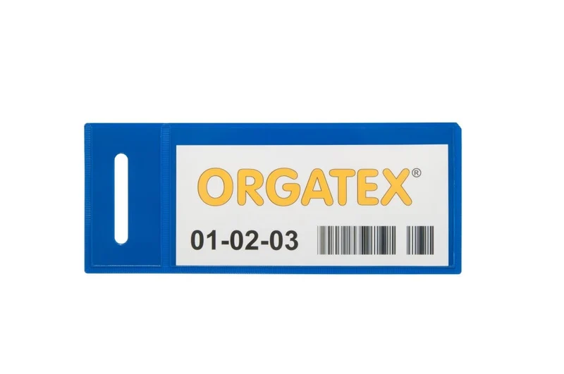 Kartentasche Etikettenhülle / Kanban-Hülle, Blau, 50 St. / Pack.