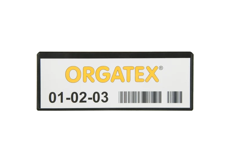 KLT-Snapper Etikettenhülle / Kanban-Hülle DIN A5, Schwarz, 50 St. / Pack.