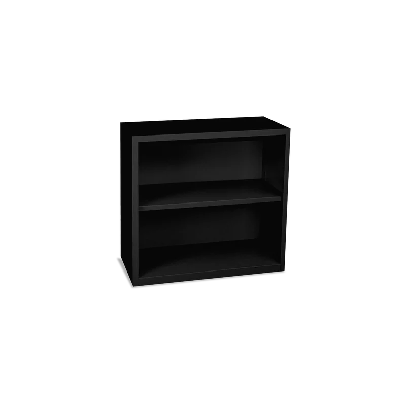 Aktenregal aus Metall – 800 x 380 x 750 – 2 OH – Tiefschwarz
