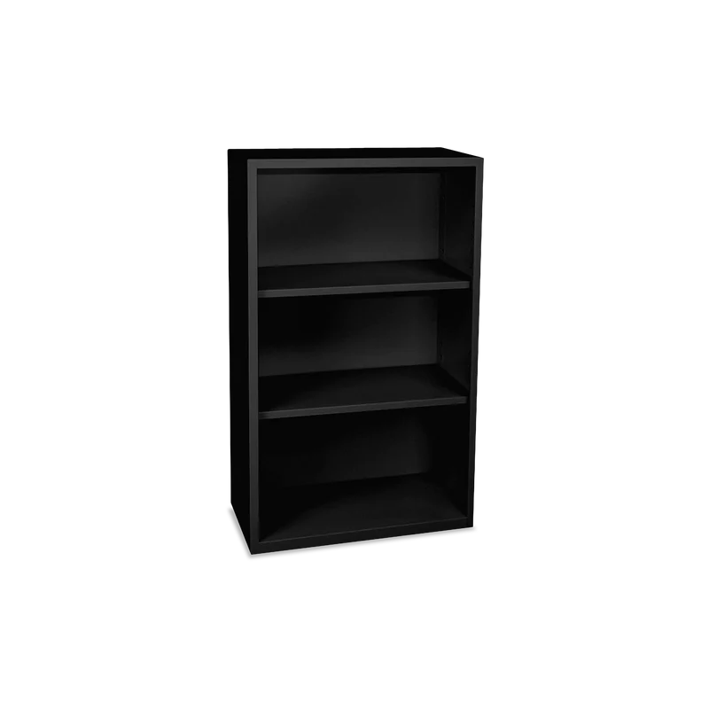 Aktenregal aus Metall – 800 x 380 x 1200 – 3 OH – Tiefschwarz