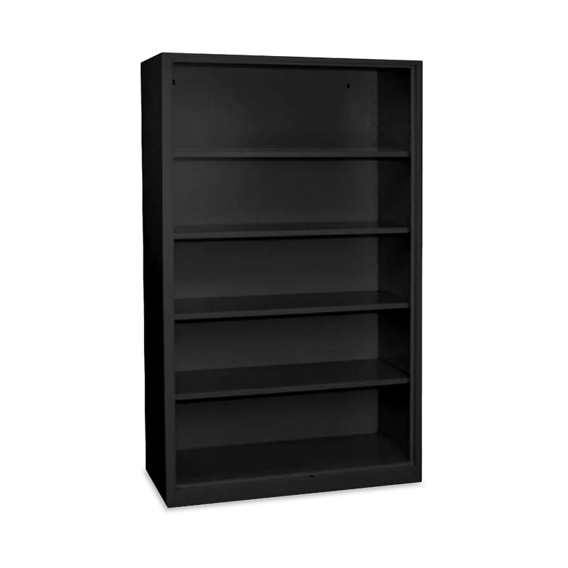 Aktenregal aus Metall – 1200 x 420 x 1950 – 5 OH – Tiefschwarz