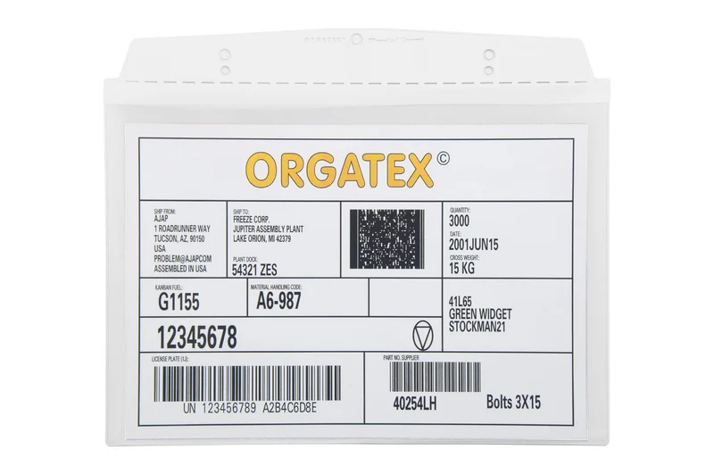 Sichttasche selbstklebend mit 2 Klebestreifen DIN A5 quer, Weiß, 10 St. / Pack.