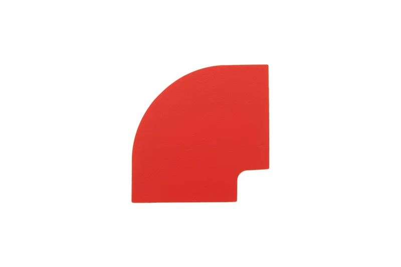 LongLife - Bodenmarkierung 90°-Winkel, selbstklebend 100mm, Rot, 50 St. / Pack.