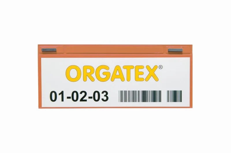 KAN-Label Etikettenhülle, magnetsich 1/4 DIN A4, Orange, 50 St. / Pack.
