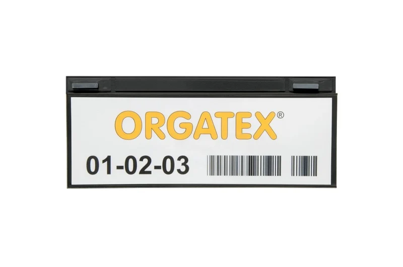 KAN-Label Etikettenhülle, magnetsich 1/4 DIN A4, Schwarz, 50 St. / Pack.