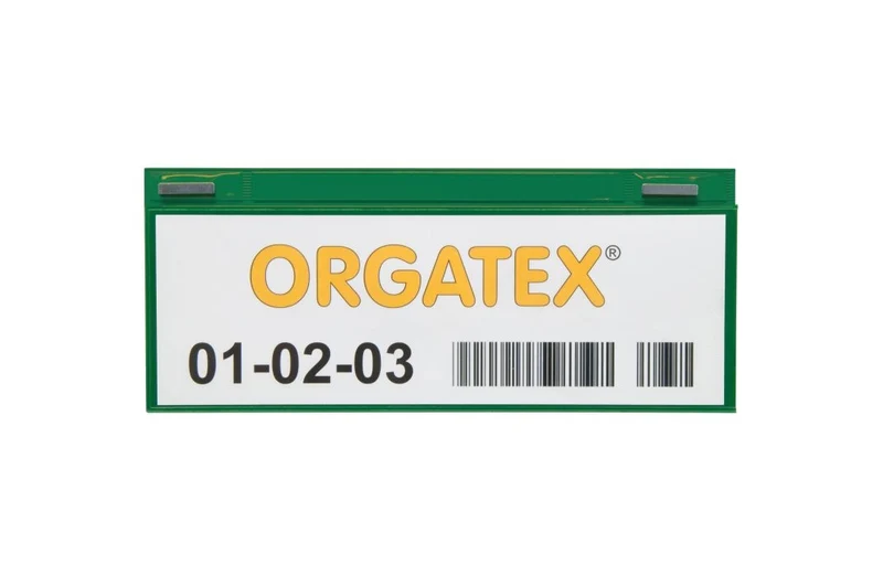 KAN-Label Etikettenhülle, magnetsich 1/4 DIN A4, Grün, 50 St. / Pack.