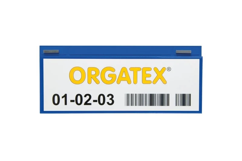 KAN-Label Etikettenhülle, magnetsich 1/4 DIN A4, Blau, 50 St. / Pack.