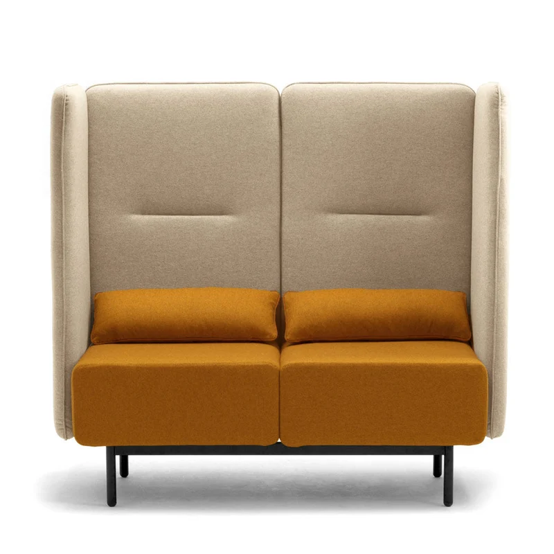Lounge Sofa hoher Rücken fm Calesita DIALOG - hochwertiger Wollbezug Fenice