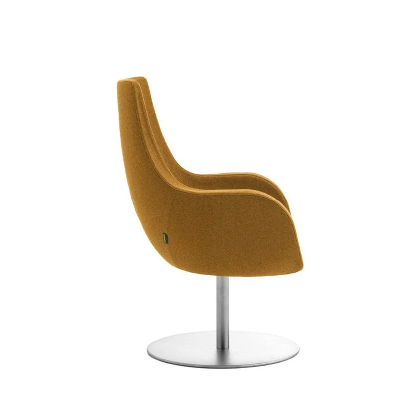 Lounge Sessel fm Pirum mit mittelhohem Rücken- hochwertiger Wollbezug Fenice