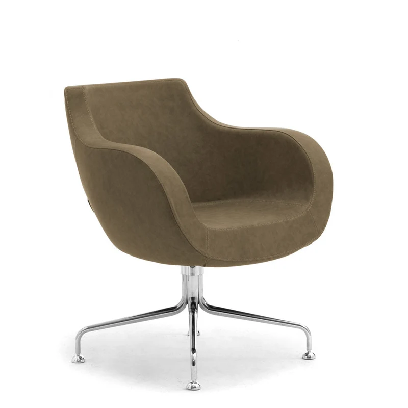 Lounge Sessel fm Pirum - niedriger Rücken- hochwertiger Wollbezug Fenice