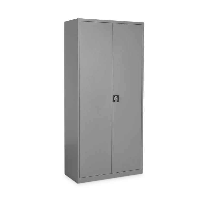 Aktenschrank aus Stahl – 800 x 380 (4,5 OH) – Korpus in Weißaluminium
