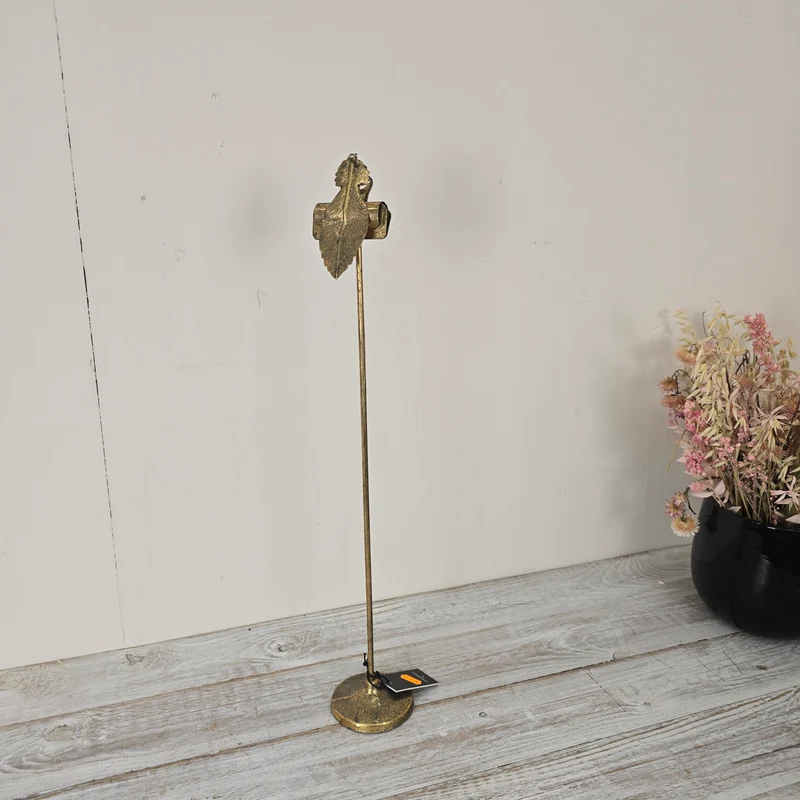 Countryfield Kartenhalter Thomasa 60 cm Goldfarben Metall Deko