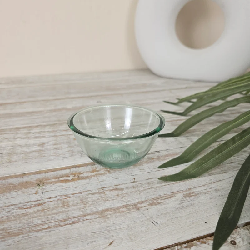 Glasschale Dekoschale 9,5cm Schälchen Grün Glas Dessertschale Deko