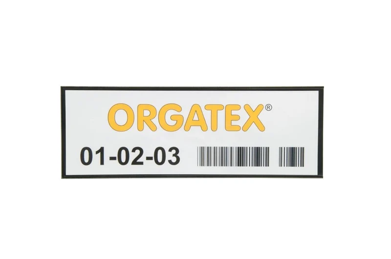 KAN-Label Etikettenhülle / Kanban-Hülle 1/4 DIN A4, Schwarz, 50 St. / Pack.