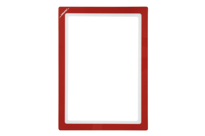 Magnetic Window Dokumentenfenster, Rahmen DIN A4 hoch, Rot, 10 St. / Pack.