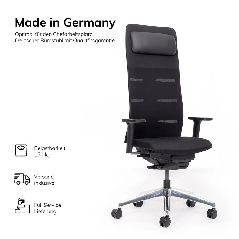 Ergonomischer Chefsessel lento Netzrücken Agilis Matrix MT14 - Konfigurierbar