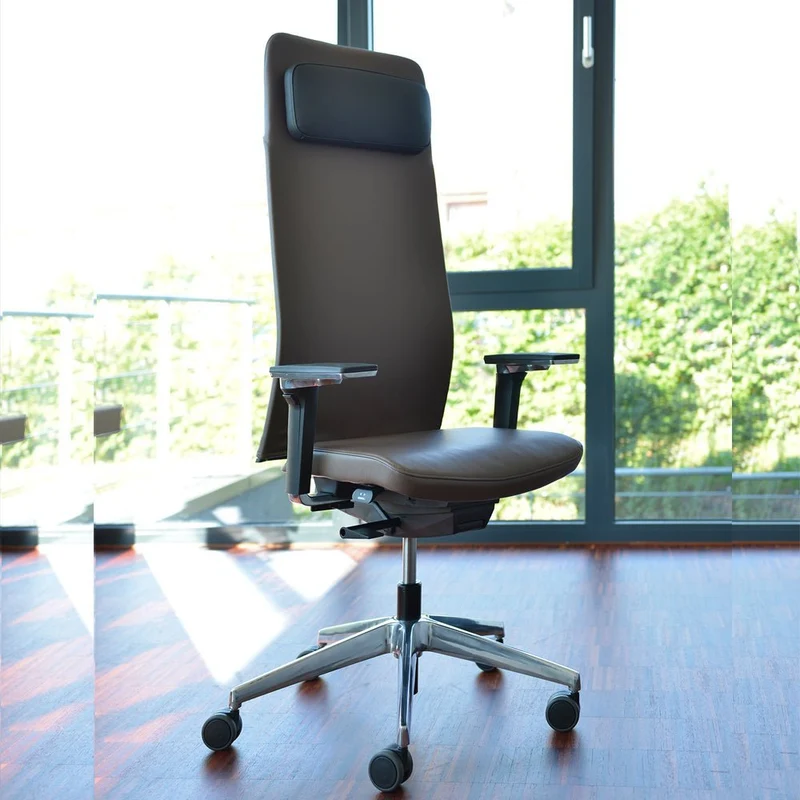 Ergonomischer Bürostuhl Echtleder lento Matrix MT14