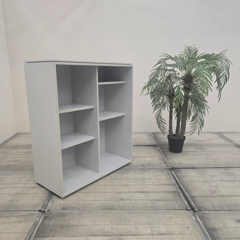 PLANMÖBEL Aktenregal 100x120cm Offen Grau Holz Büromöbel Regal Gebraucht
