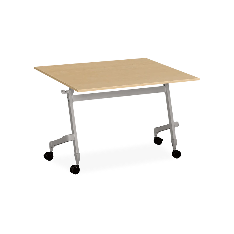 Klapptisch mit Rollen | Verschiedene Maße - Weißaluminium