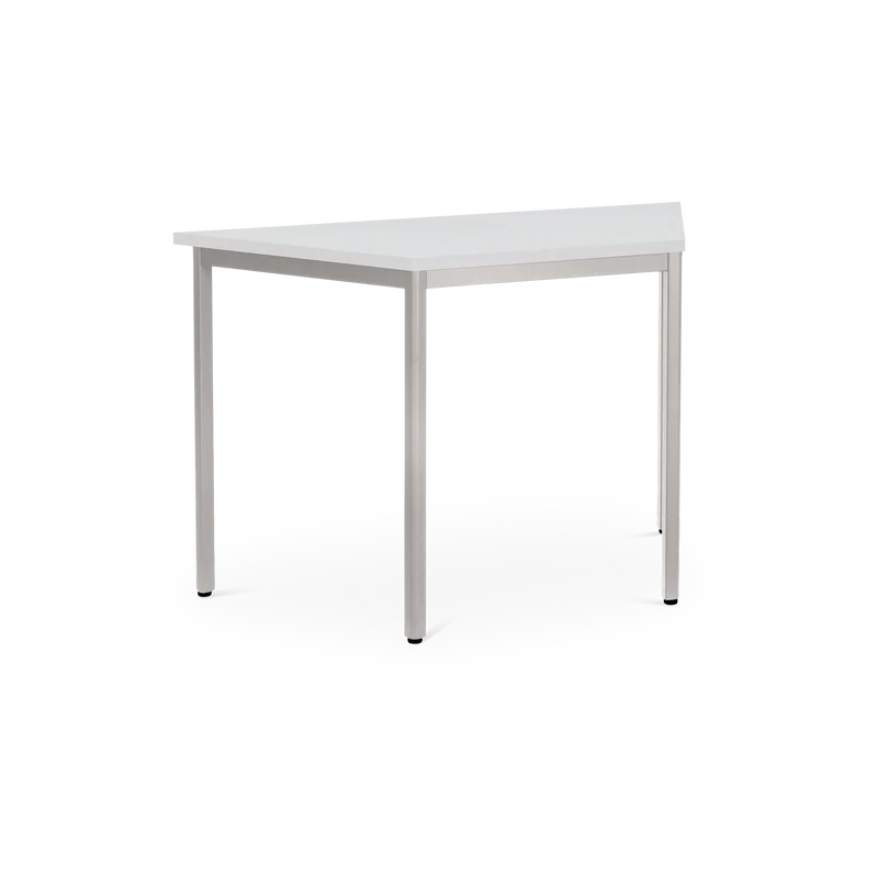 Mehrzwecktisch Trapez – Gestell in Weißaluminium