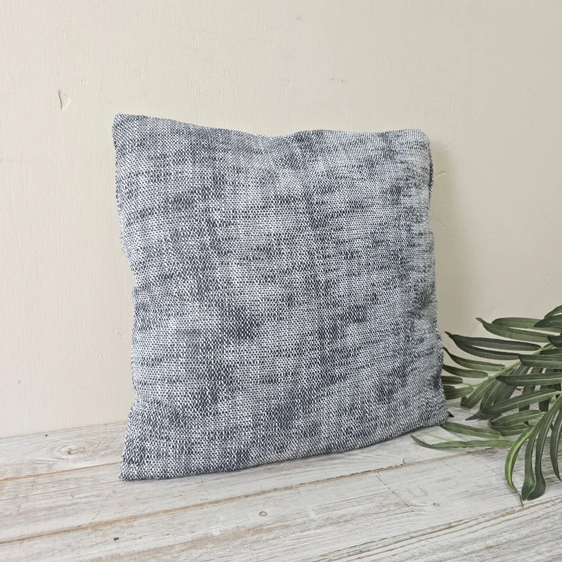TISECO Kissen 45x45cm Zierkissen Grau Meliert Stoff Mit Reißverschluss Deko