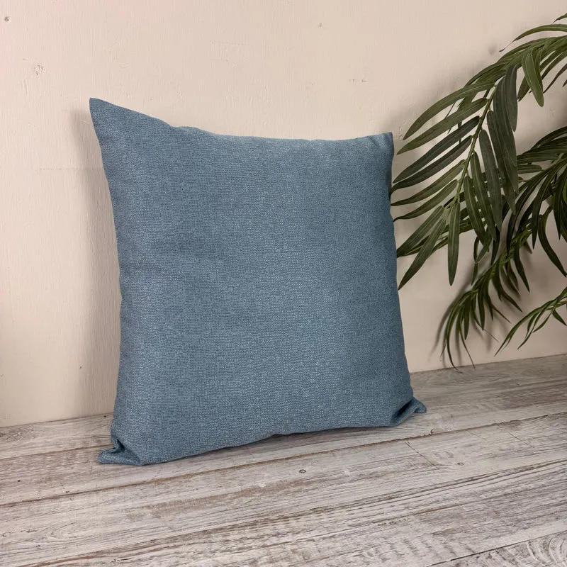 Dekokissen Hellblau 100% Baumwolle Kissen 45x60 Gebraucht