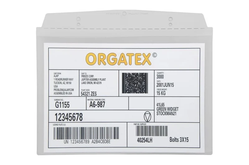 Sichttasche, magnetisch DIN A4 quer mit 1 Magnetstreifen, Hellgrau, 10 St. / Pack.