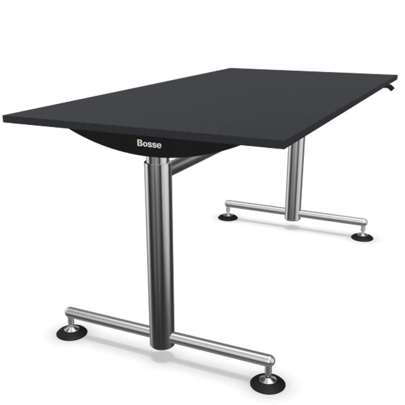 Bosse Modul Space M1 höhenverstellbarer Schreibtisch 72 - 136,5 cm - Melamin Fingerprint Arbeitsplatte