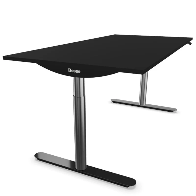 Bosse Modul Space M2 höhenverstellbarer Schreibtisch 62 - 126 cm - Melamin Arbeitsplatte - Gestell Chrom