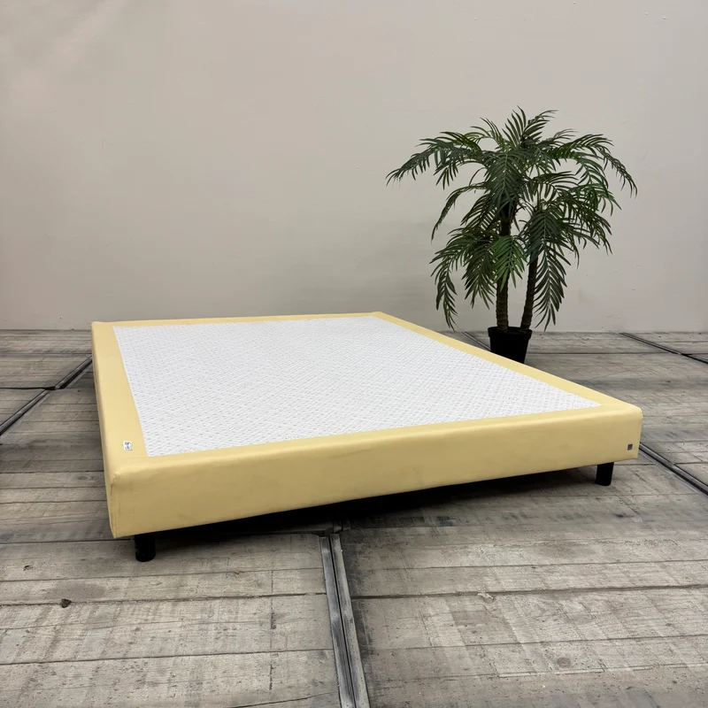 Bettgestell creme 160x200 Leder Gebraucht Boxspringbett