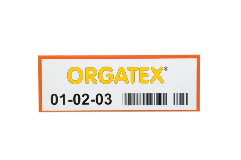KAN-Label Etikettenhülle / Kanban-Hülle DIN A5, Orange, 50 St. / Pack.