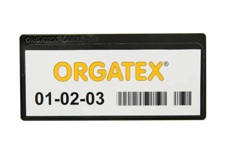 LabelTop Etikettenträger, magnetisch 80 x 160mm, Schwarz, 2 Magnetstreifen, 50 St. / Pack.