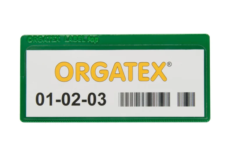 LabelTop Etikettenträger, magnetisch 80 x 160mm, Grün, 2 Magnetstreifen, 50 St. / Pack.