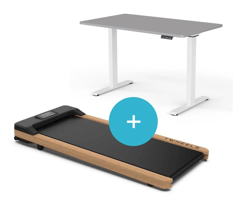 Ergonomie Bundle - TWHEELS: WalkingPad (6km/h) & Stehtisch (140x80cm)