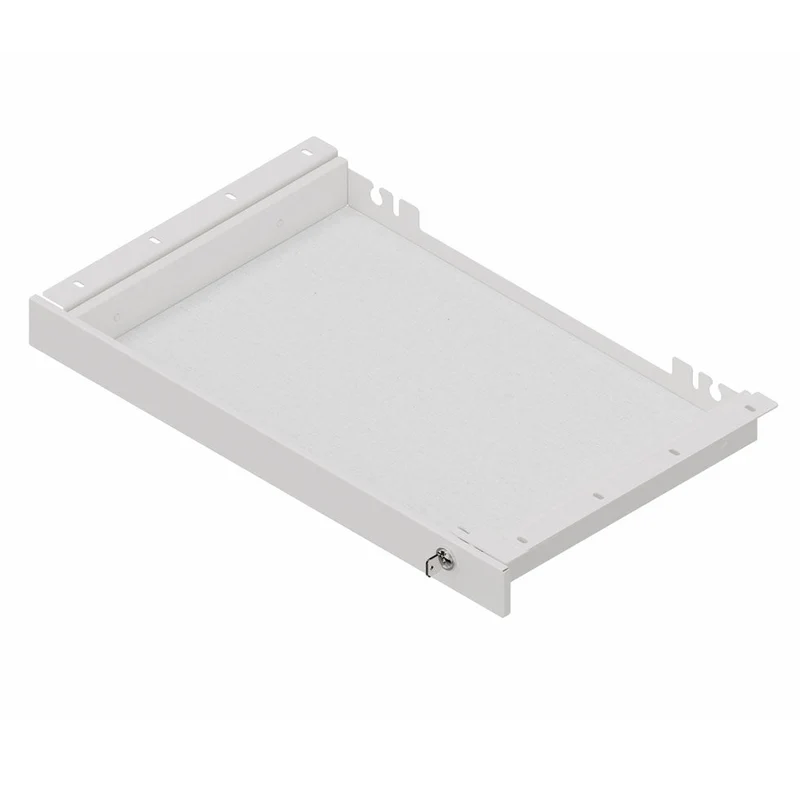 Laptop-Schublade - Unterbauschublade Schreibtisch Organizer - Abschließbar - Farbe Weiß - B 60 x T 35,5 x H 5,5 cm auf Rechnung kaufen🇩🇪