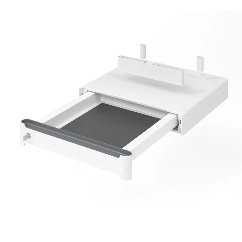 Design Unterbauschublade Schreibtisch Schublade mit Distanzhalter - Soft Stop - Abschließbar - B 43 x T 41 x H 7 cm auf Rechnung kaufen🇩🇪